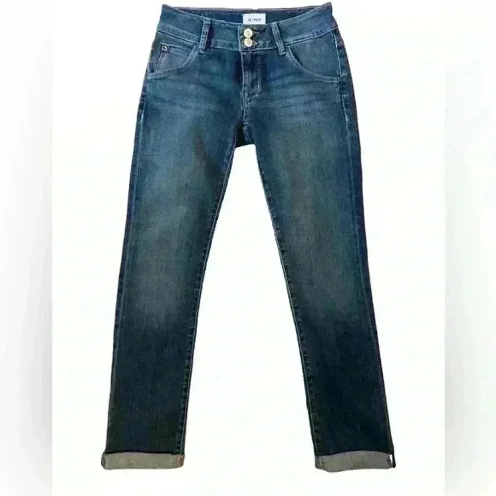 NWT Hudson Collin Flap Cuffed Hem Skinny Jeans Size 24